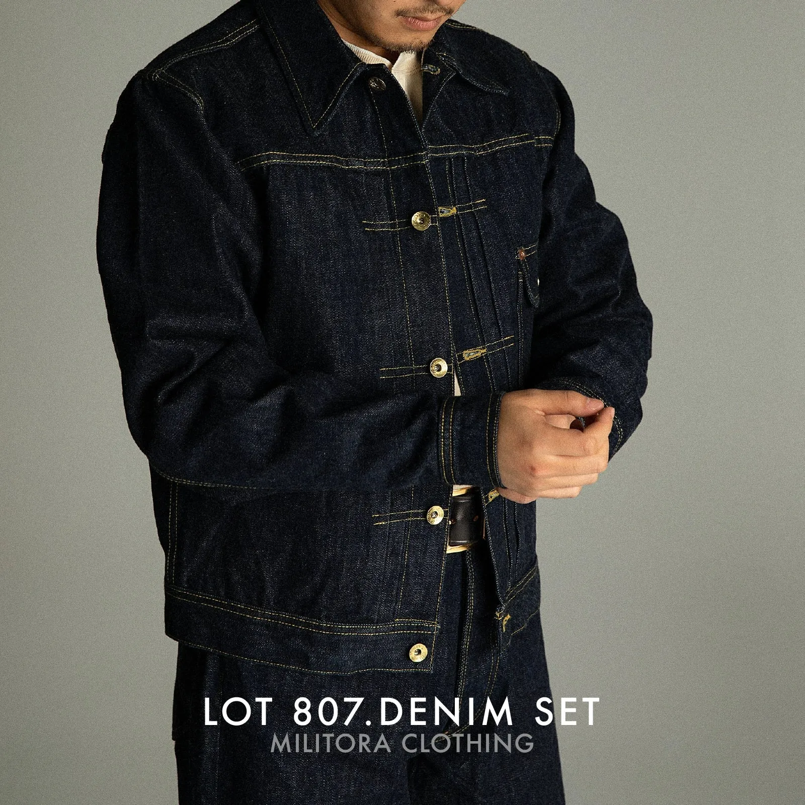 1940s Vintage Style Denim Jacket