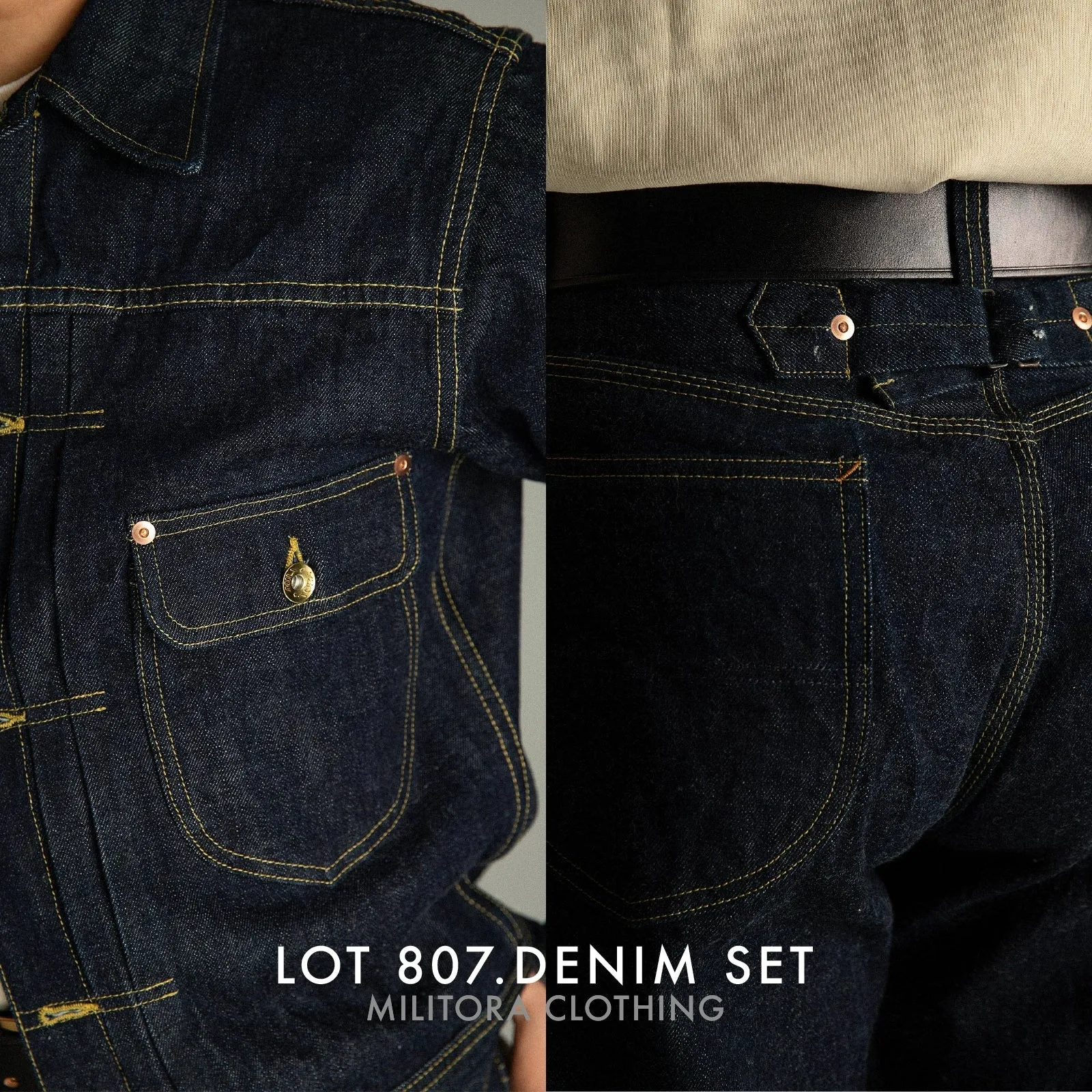 1940s Vintage Style Denim Jacket
