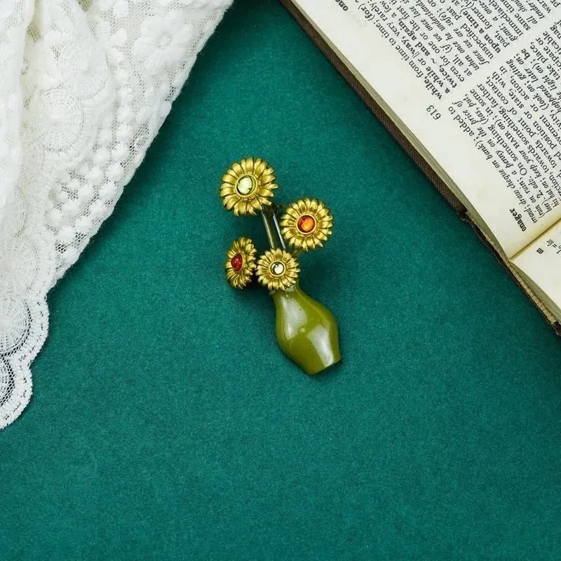 Babar Leather Brooch Pin