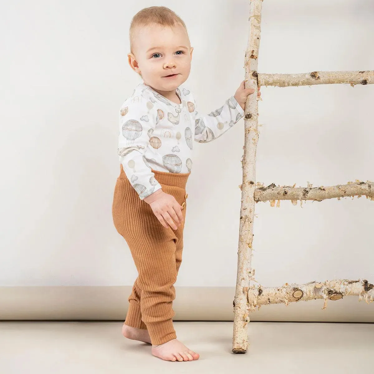 Bamar Nicol Ribbed pants boys caramel MIKI