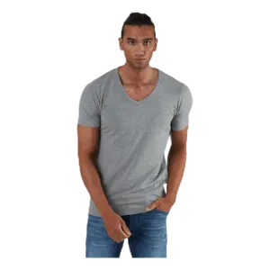 Basic V-Neck Tee S/S Grey