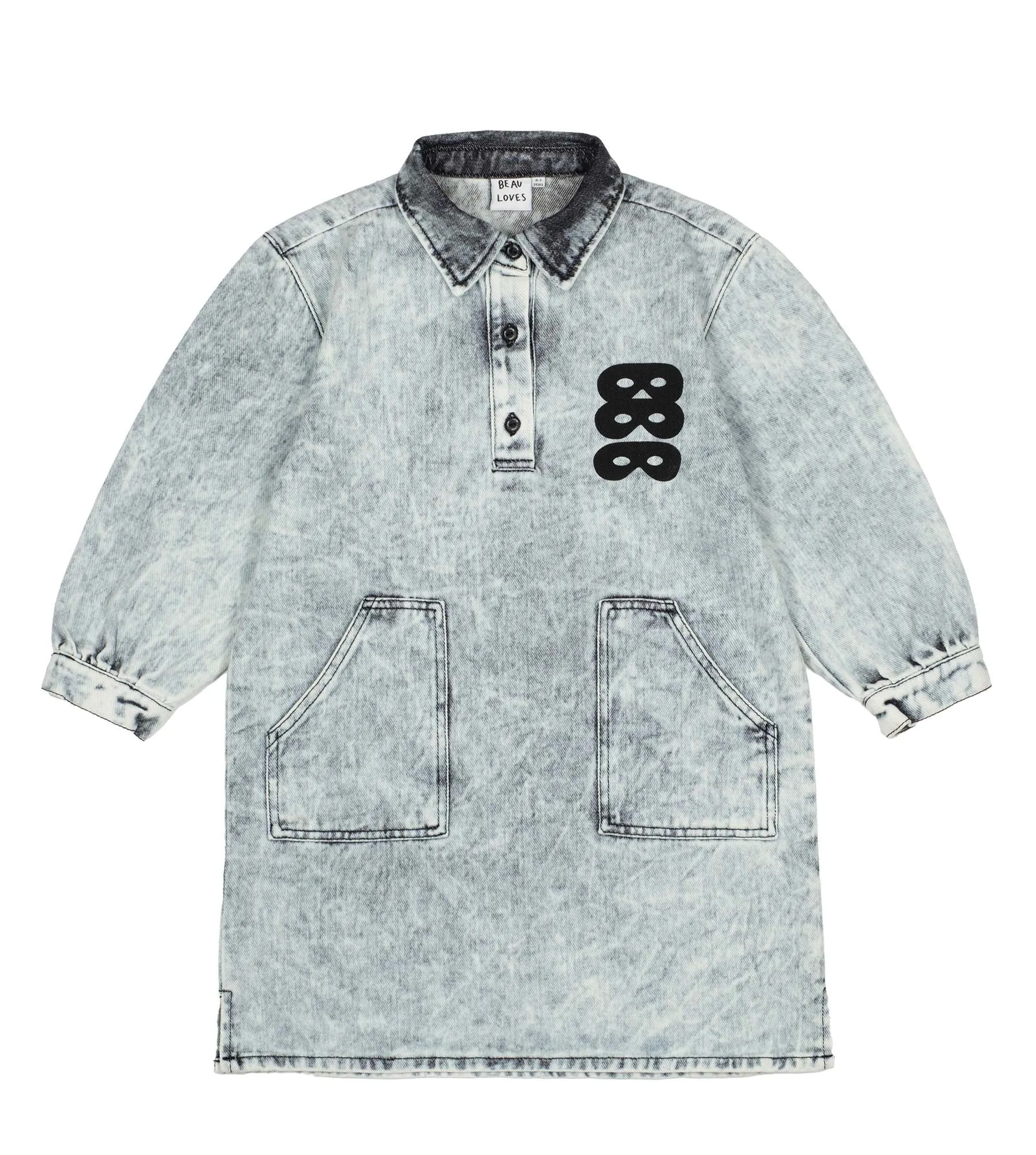 Beau Loves Acid Wash Denim Dress