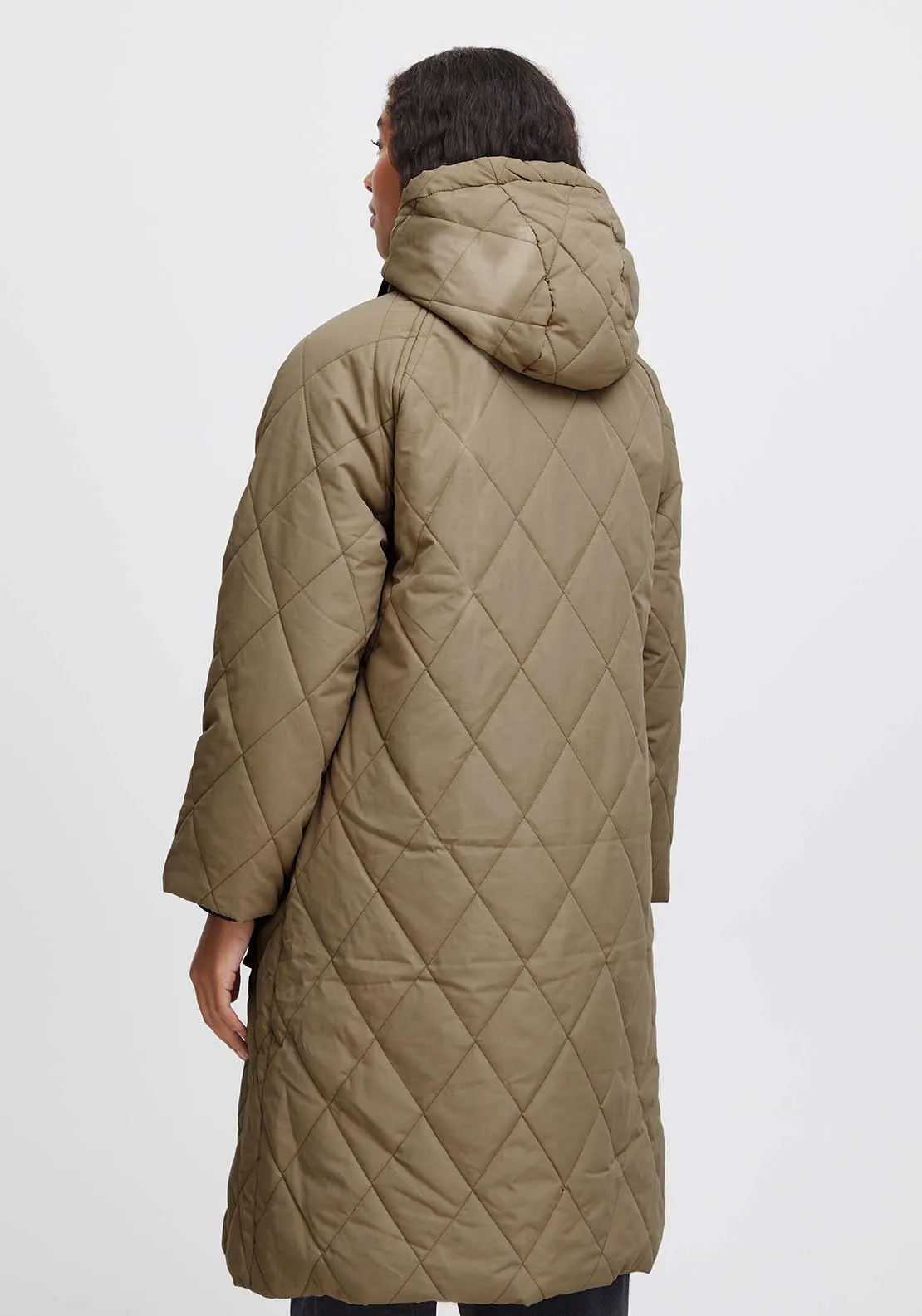 Belis Long Sleeve Coat - Sepia Tint