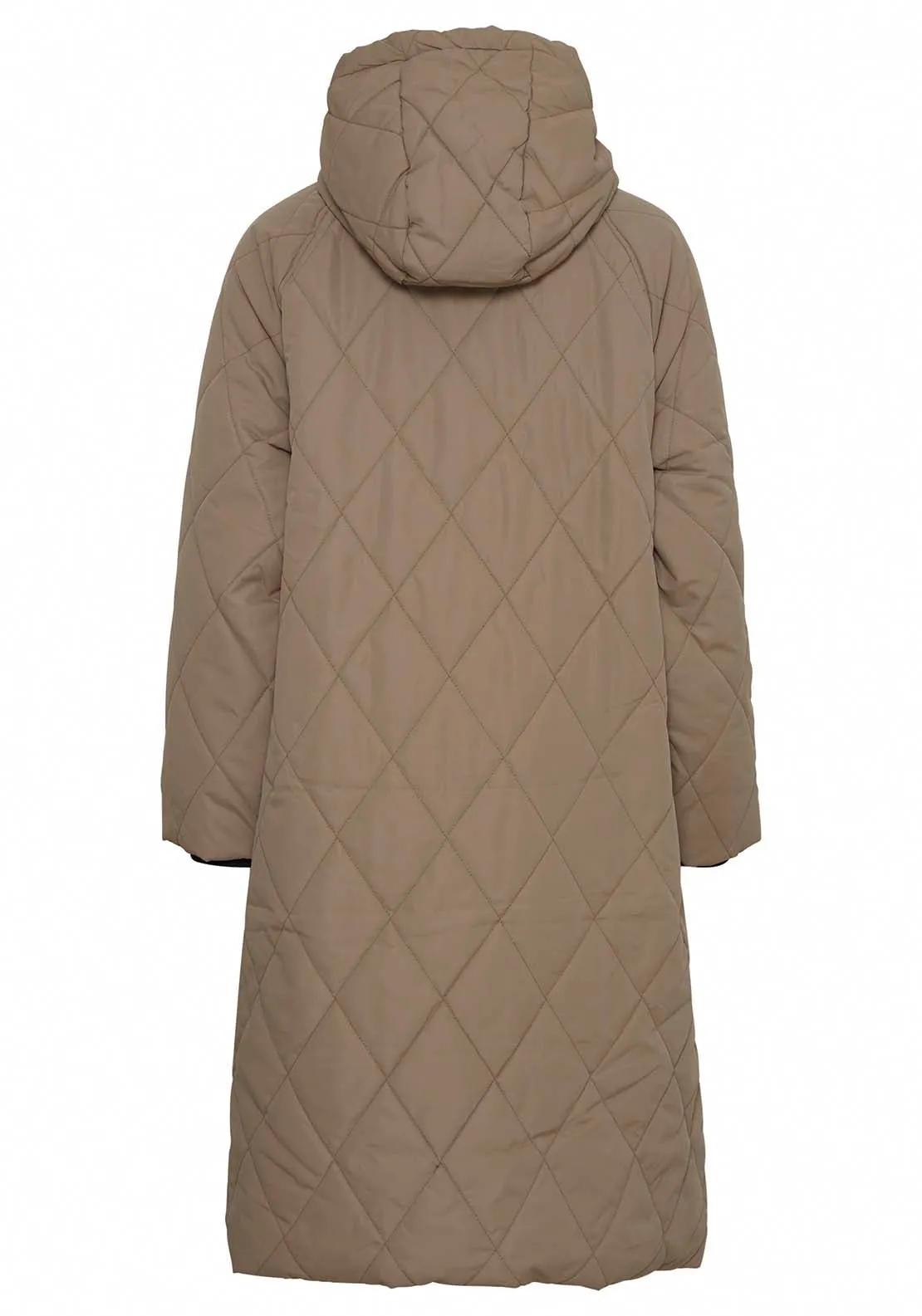 Belis Long Sleeve Coat - Sepia Tint