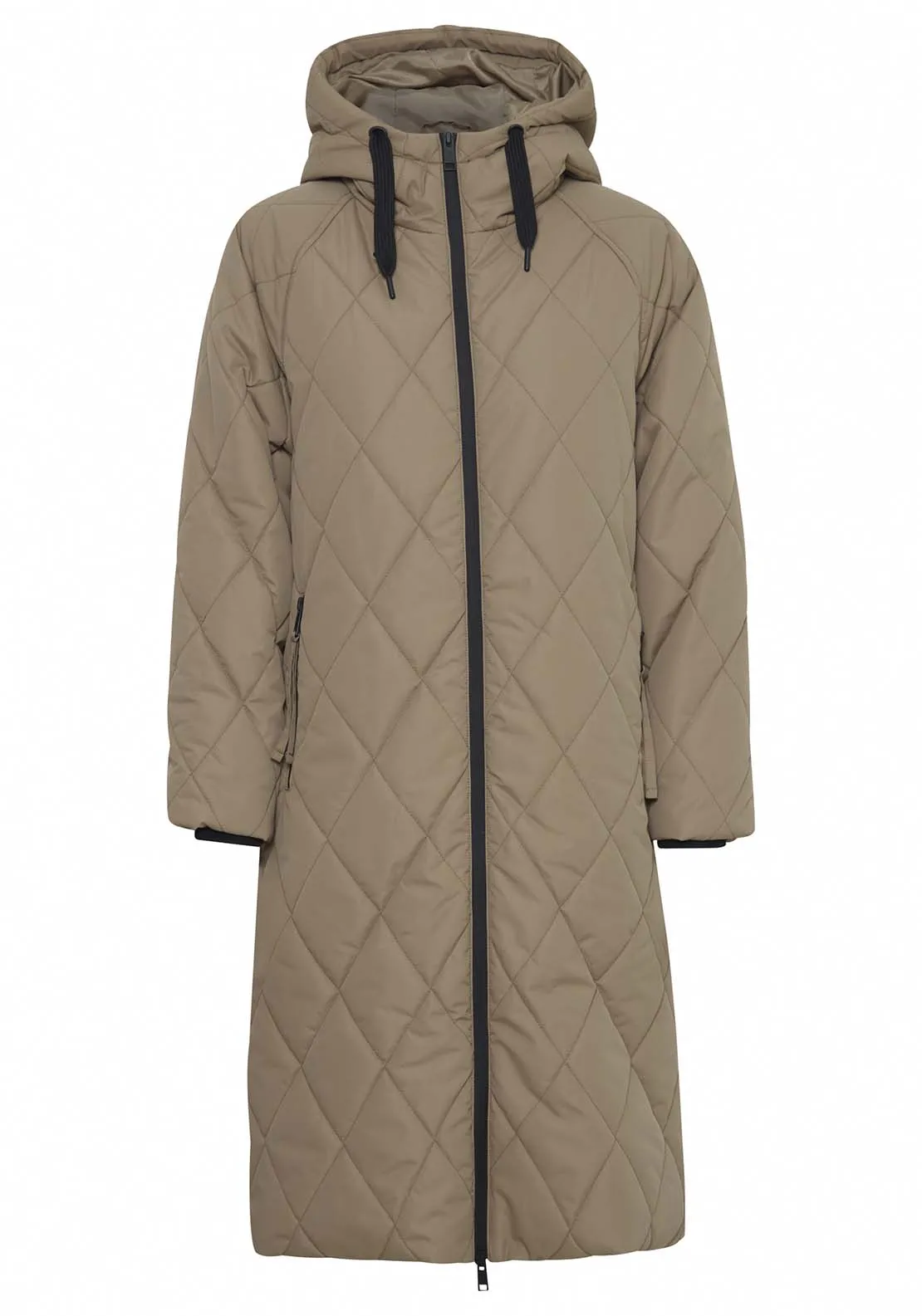 Belis Long Sleeve Coat - Sepia Tint