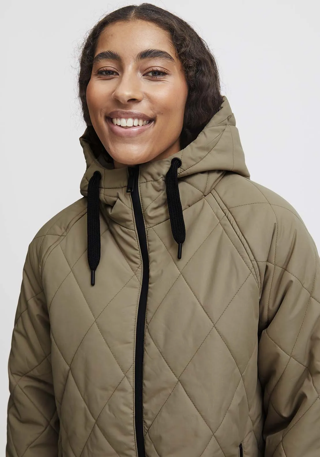 Belis Long Sleeve Coat - Sepia Tint