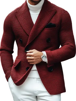 BELLERO™ - DOUBLE-BREASTED KNIT BLAZER