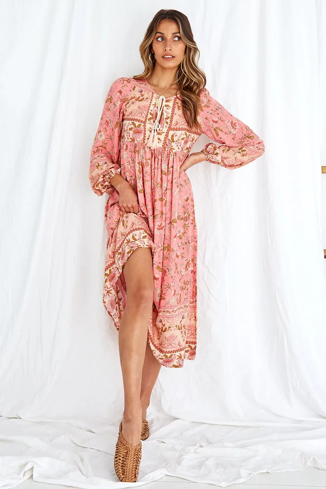 Botticelli Midi Dress Pink