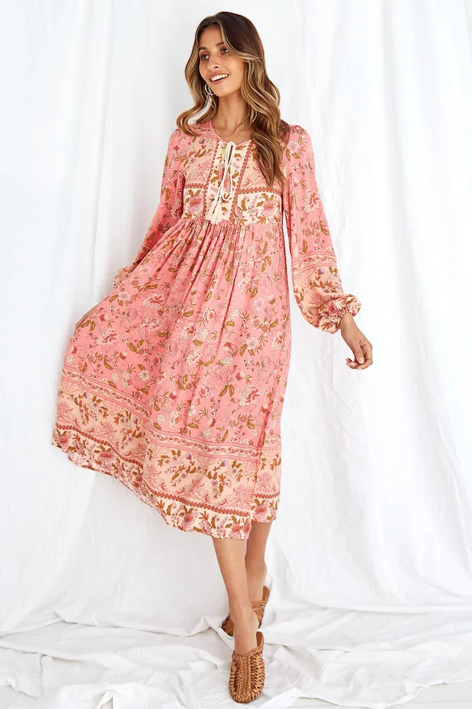 Botticelli Midi Dress Pink