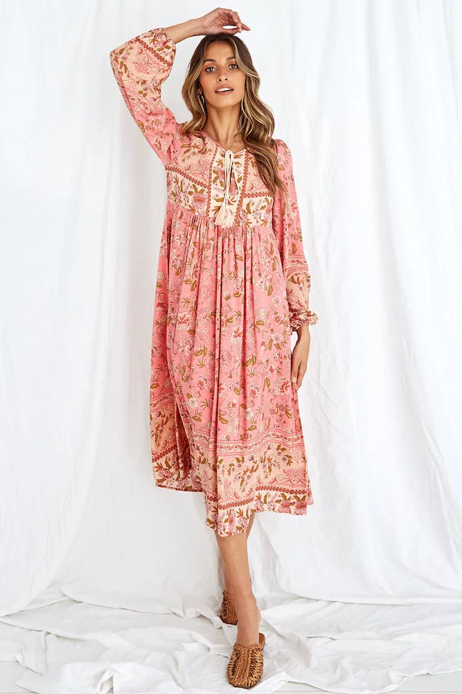 Botticelli Midi Dress Pink