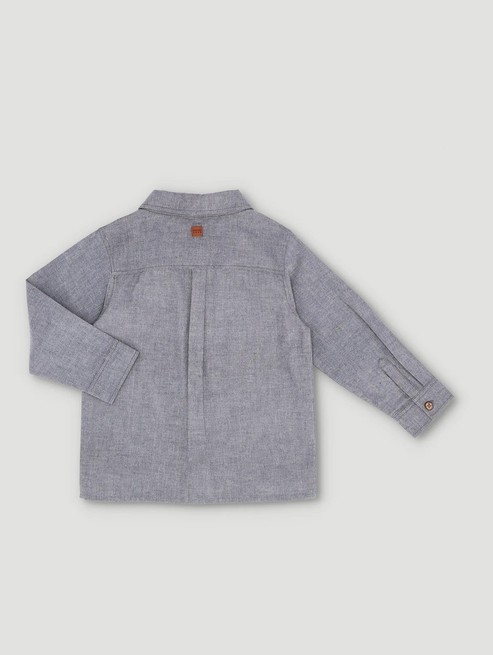 Boys Premium Shirt Linen Blend Crossdye Shirt