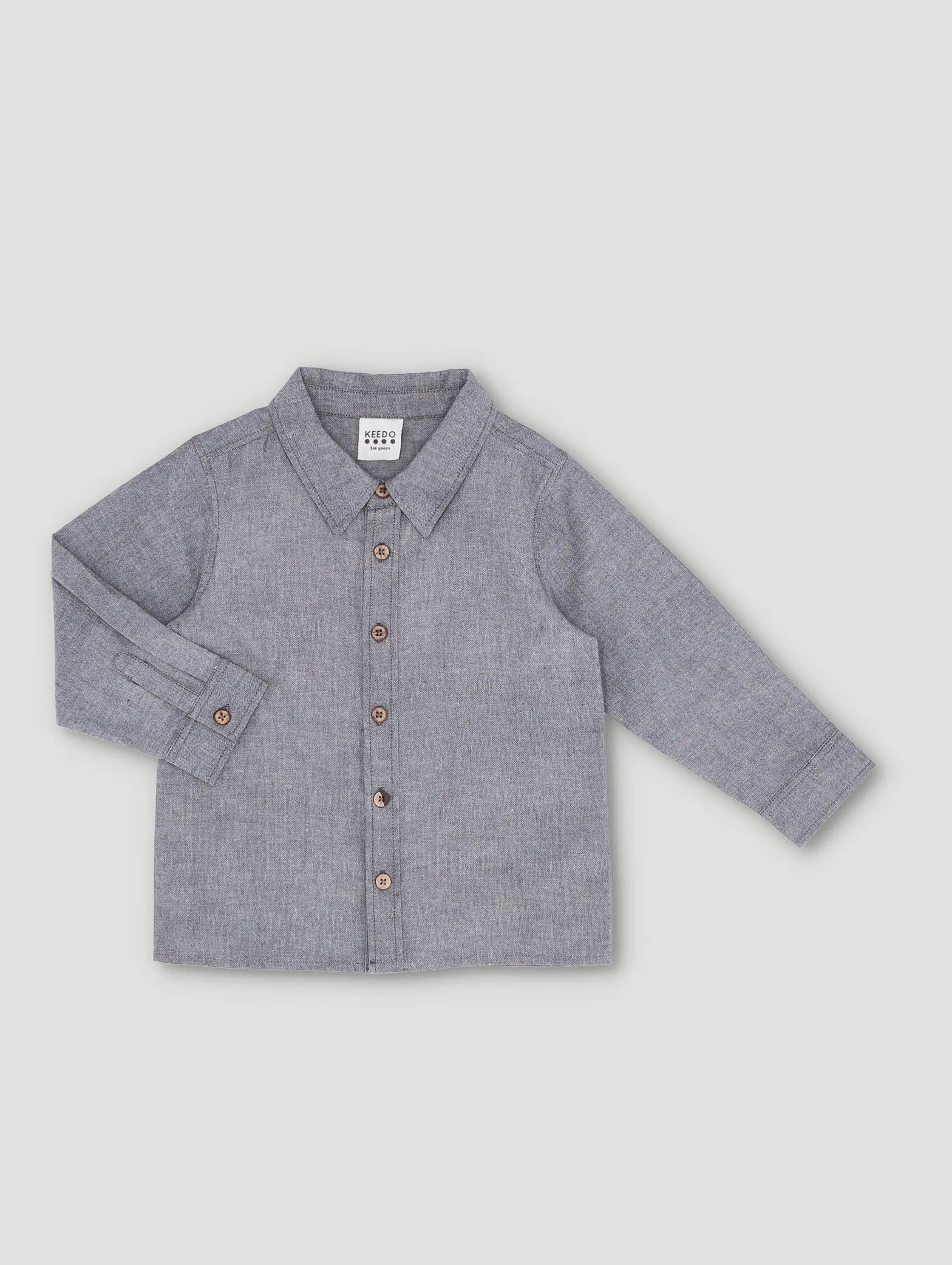 Boys Premium Shirt Linen Blend Crossdye Shirt