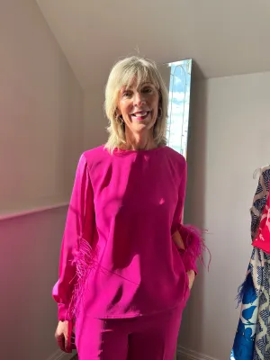 CAROLINE KILKENNY LEO MAGENTA TOP 125