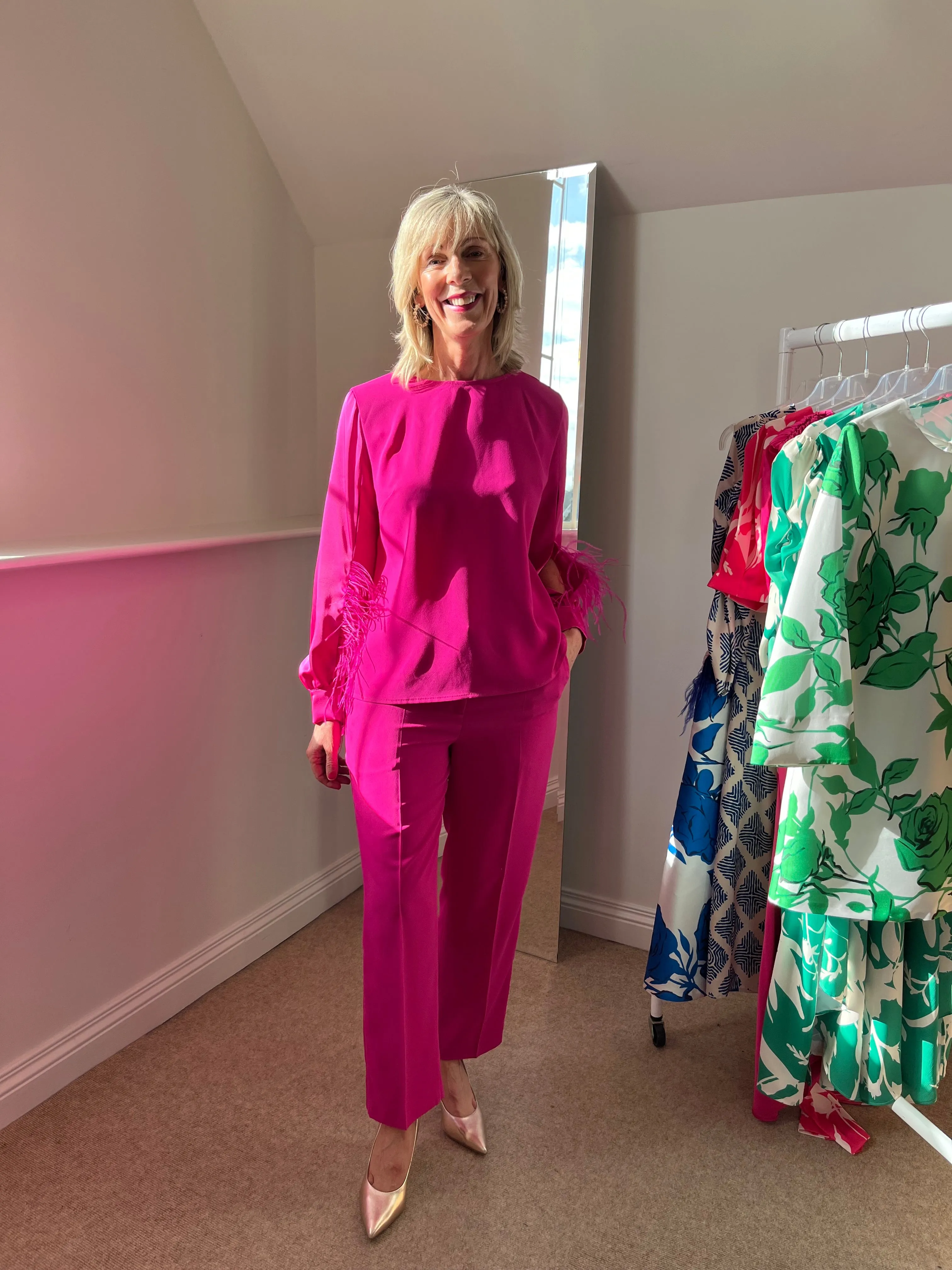 CAROLINE KILKENNY LEO MAGENTA TOP 125