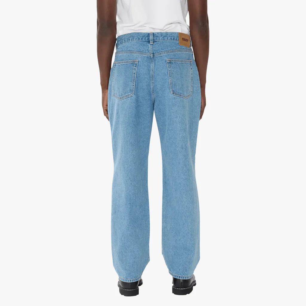Classic baggy denim pants - Light indigo
