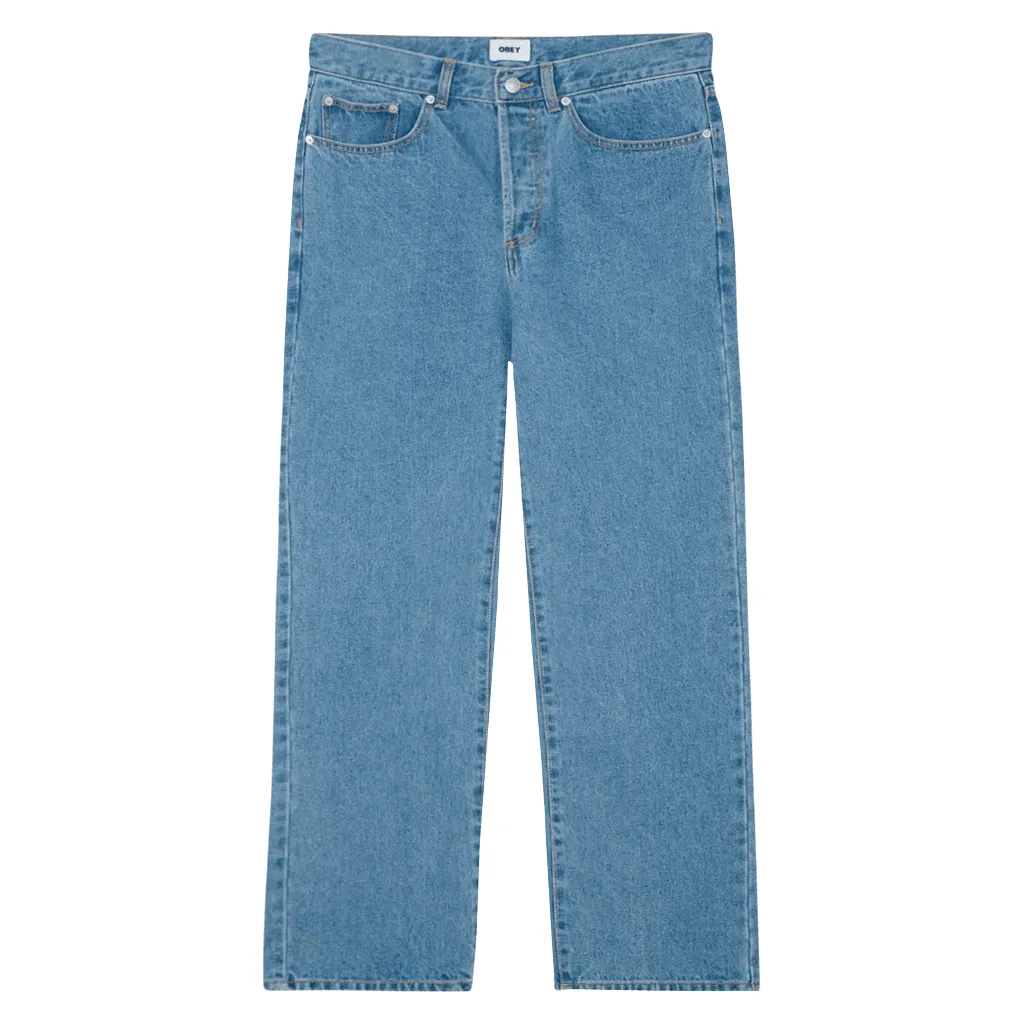 Classic baggy denim pants - Light indigo