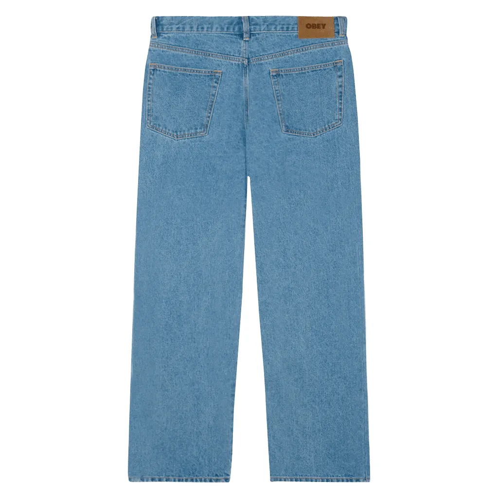 Classic baggy denim pants - Light indigo