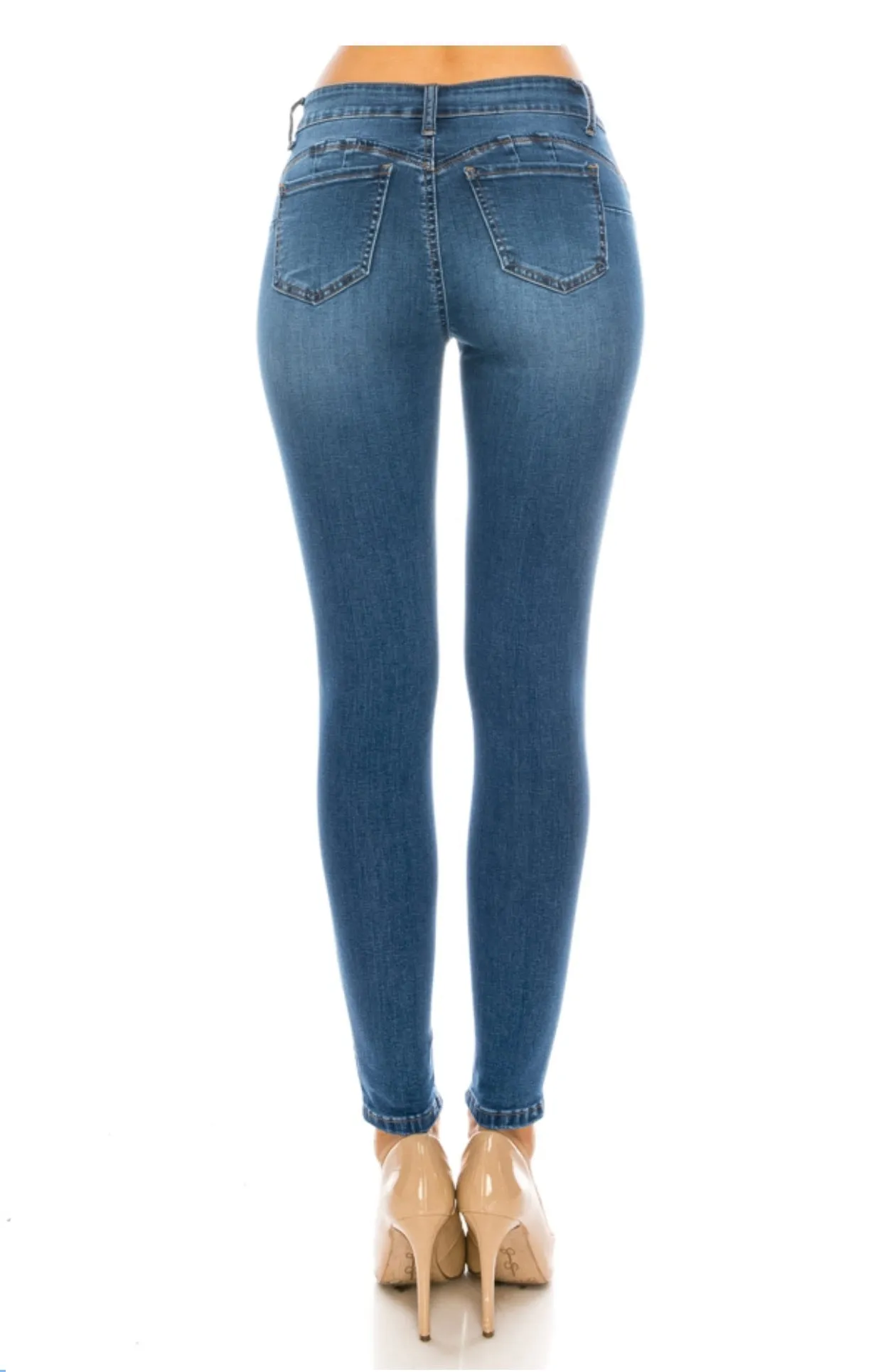 CLASSIC MID RISE ANKLE SKINNY JEANS BOTTOM WEAR on sale