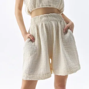 Crinkle Relaxed Shorts | POKOLOKO