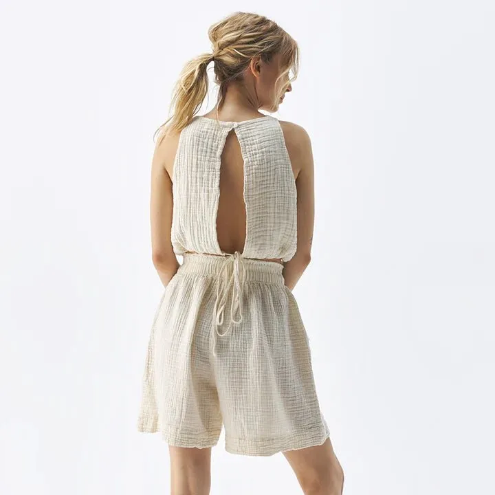 Crinkle Relaxed Shorts | POKOLOKO