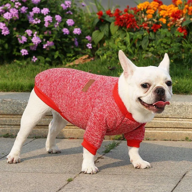 Dog Sweater Soft Thickening Warm Pup Dogs Shirt Winter Puppy Sweater