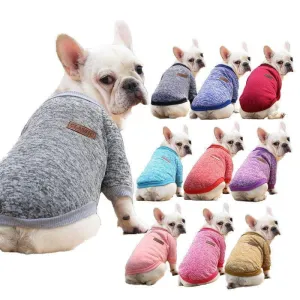 Dog Sweater Soft Thickening Warm Pup Dogs Shirt Winter Puppy Sweater