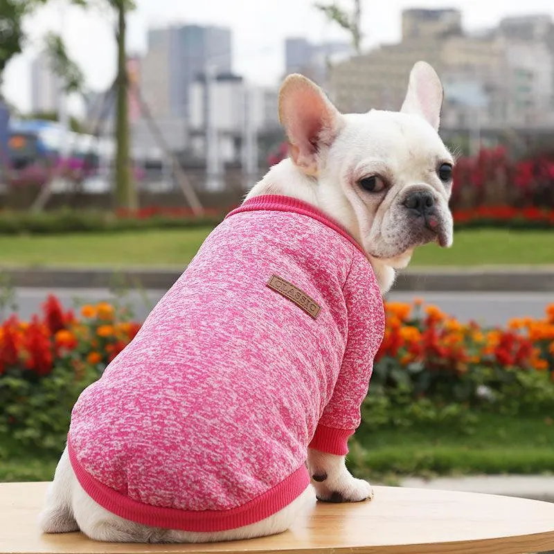 Dog Sweater Soft Thickening Warm Pup Dogs Shirt Winter Puppy Sweater