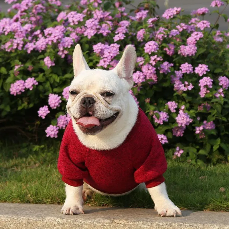 Dog Sweater Soft Thickening Warm Pup Dogs Shirt Winter Puppy Sweater
