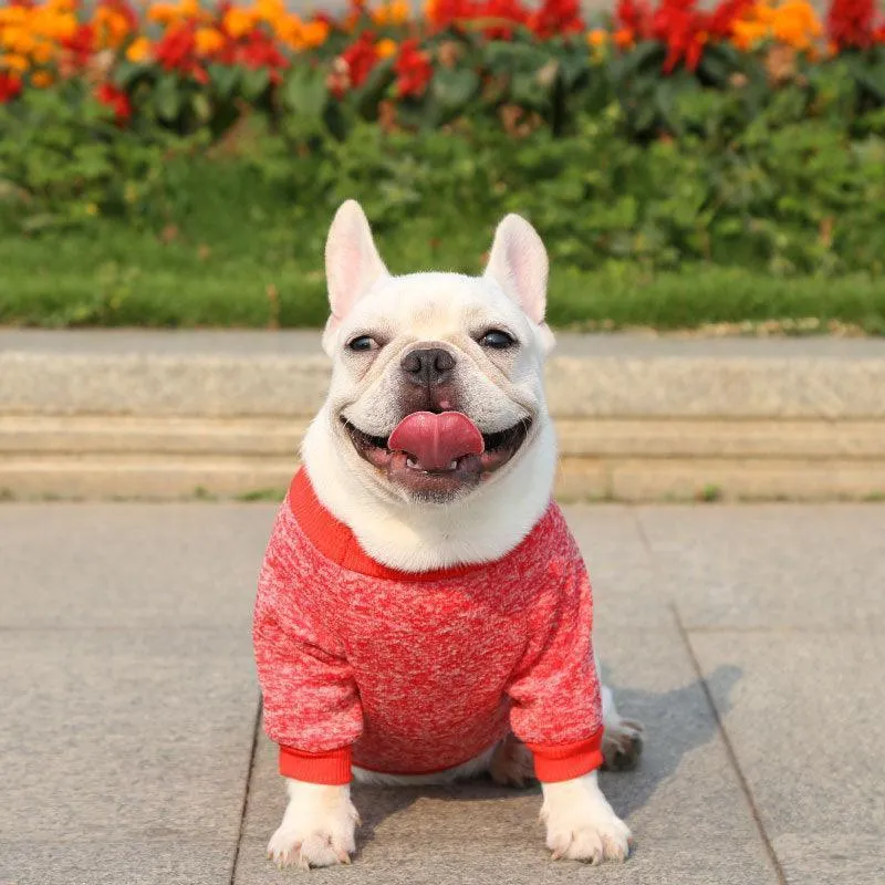 Dog Sweater Soft Thickening Warm Pup Dogs Shirt Winter Puppy Sweater