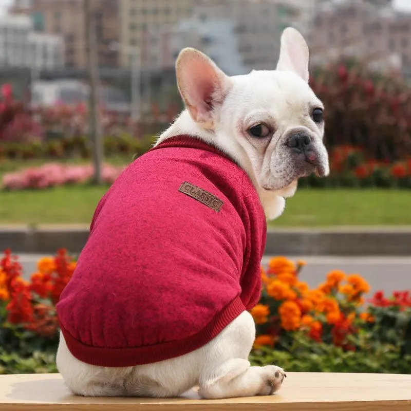Dog Sweater Soft Thickening Warm Pup Dogs Shirt Winter Puppy Sweater