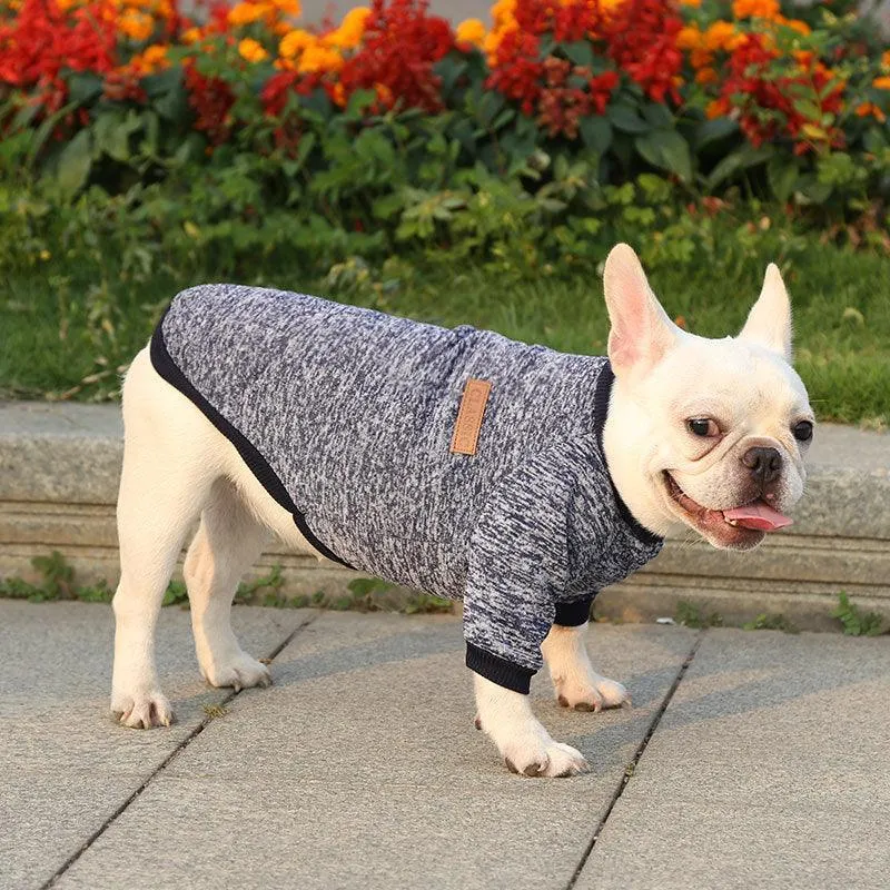 Dog Sweater Soft Thickening Warm Pup Dogs Shirt Winter Puppy Sweater