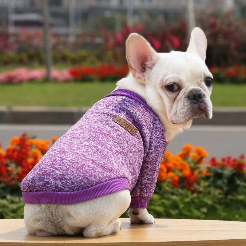 Dog Sweater Soft Thickening Warm Pup Dogs Shirt Winter Puppy Sweater