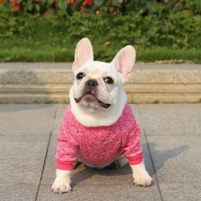 Dog Sweater Soft Thickening Warm Pup Dogs Shirt Winter Puppy Sweater