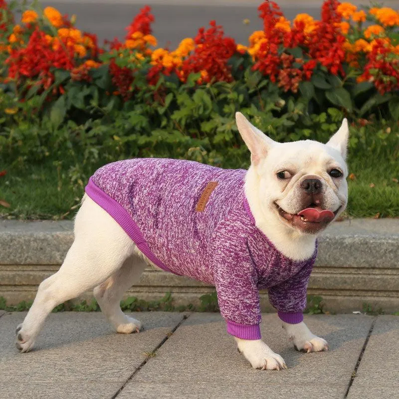Dog Sweater Soft Thickening Warm Pup Dogs Shirt Winter Puppy Sweater