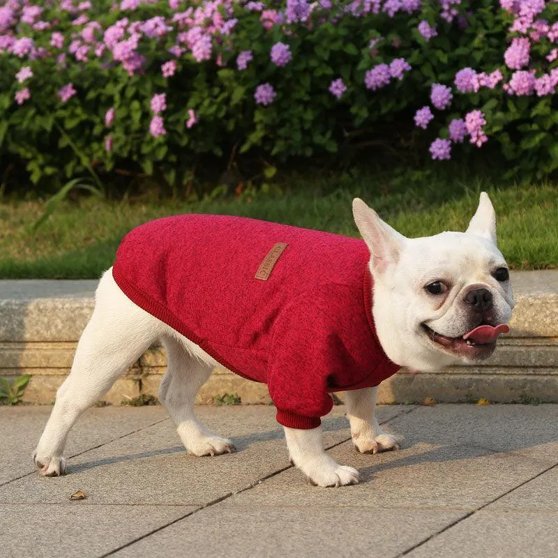 Dog Sweater Soft Thickening Warm Pup Dogs Shirt Winter Puppy Sweater