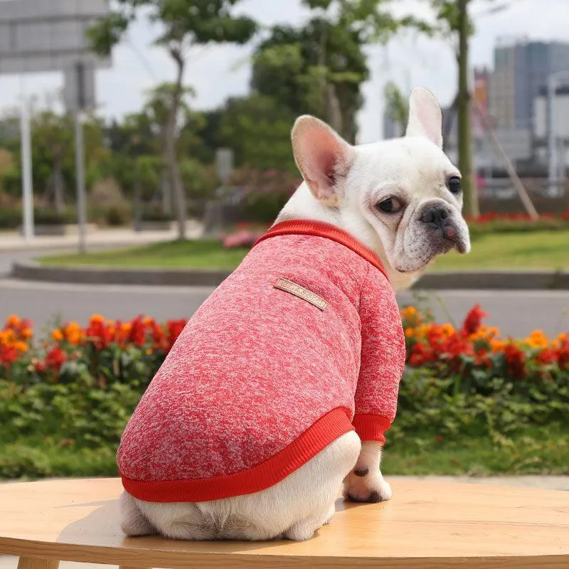 Dog Sweater Soft Thickening Warm Pup Dogs Shirt Winter Puppy Sweater