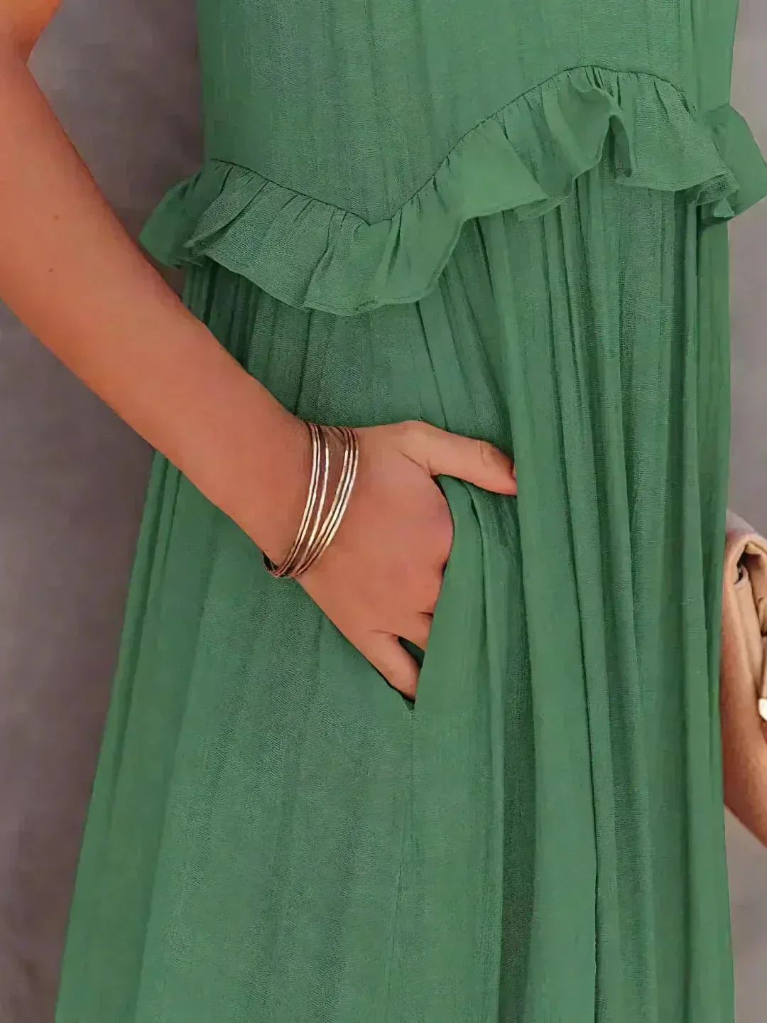 Emilia - Ruffled Halter Maxi Dress