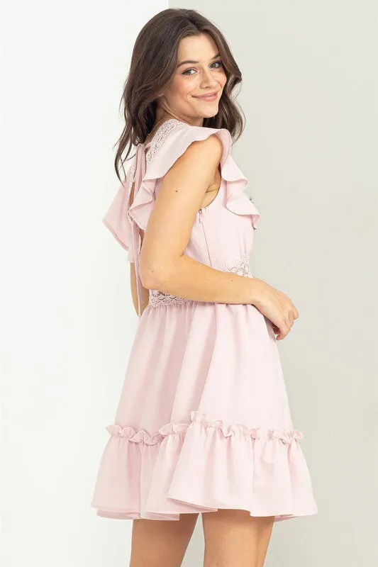 Everly Ruffled Mini Dress | URBAN ECHO SHOP