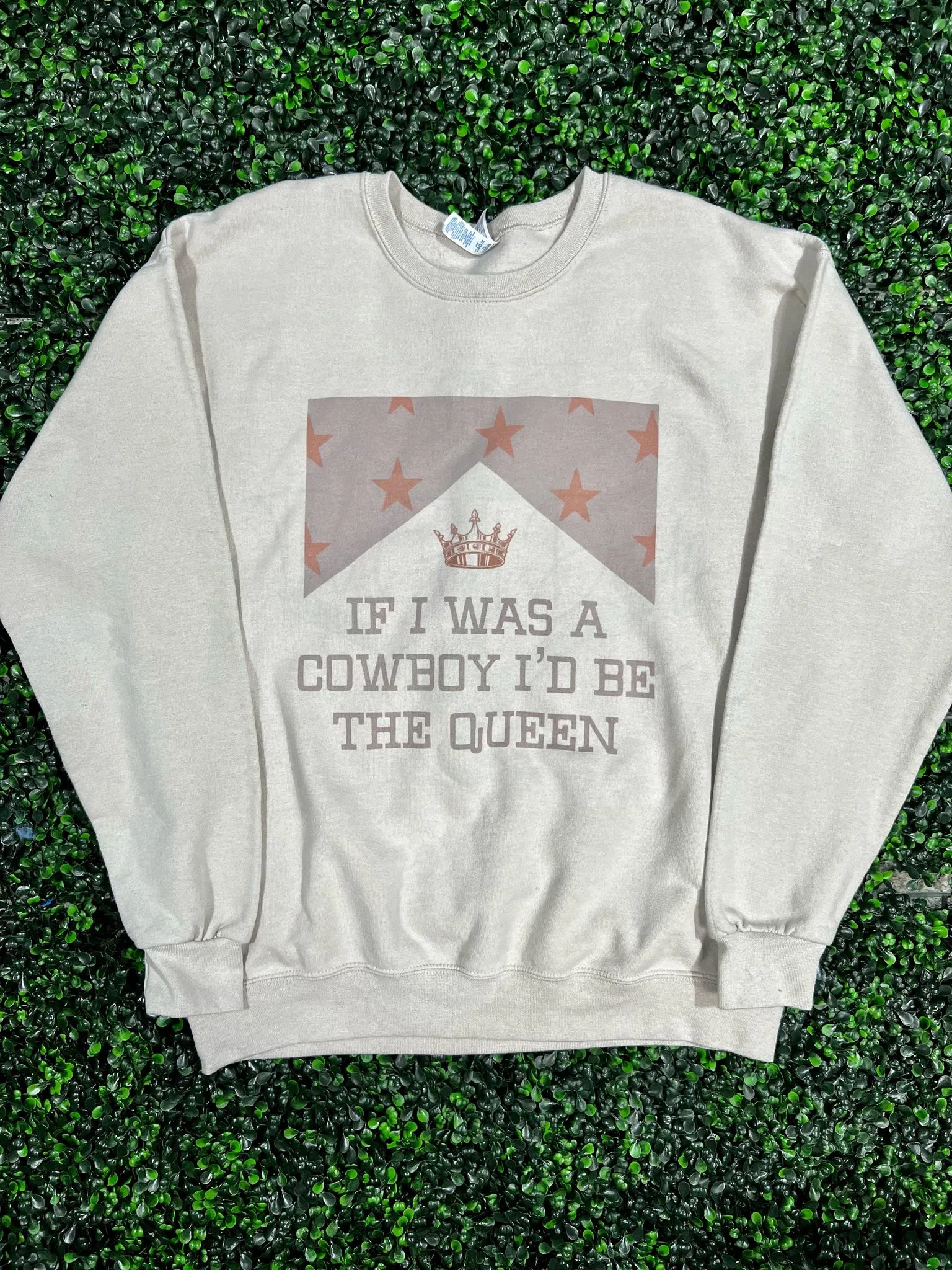If I Was a Cowboy I'd Be The Queen Top Design