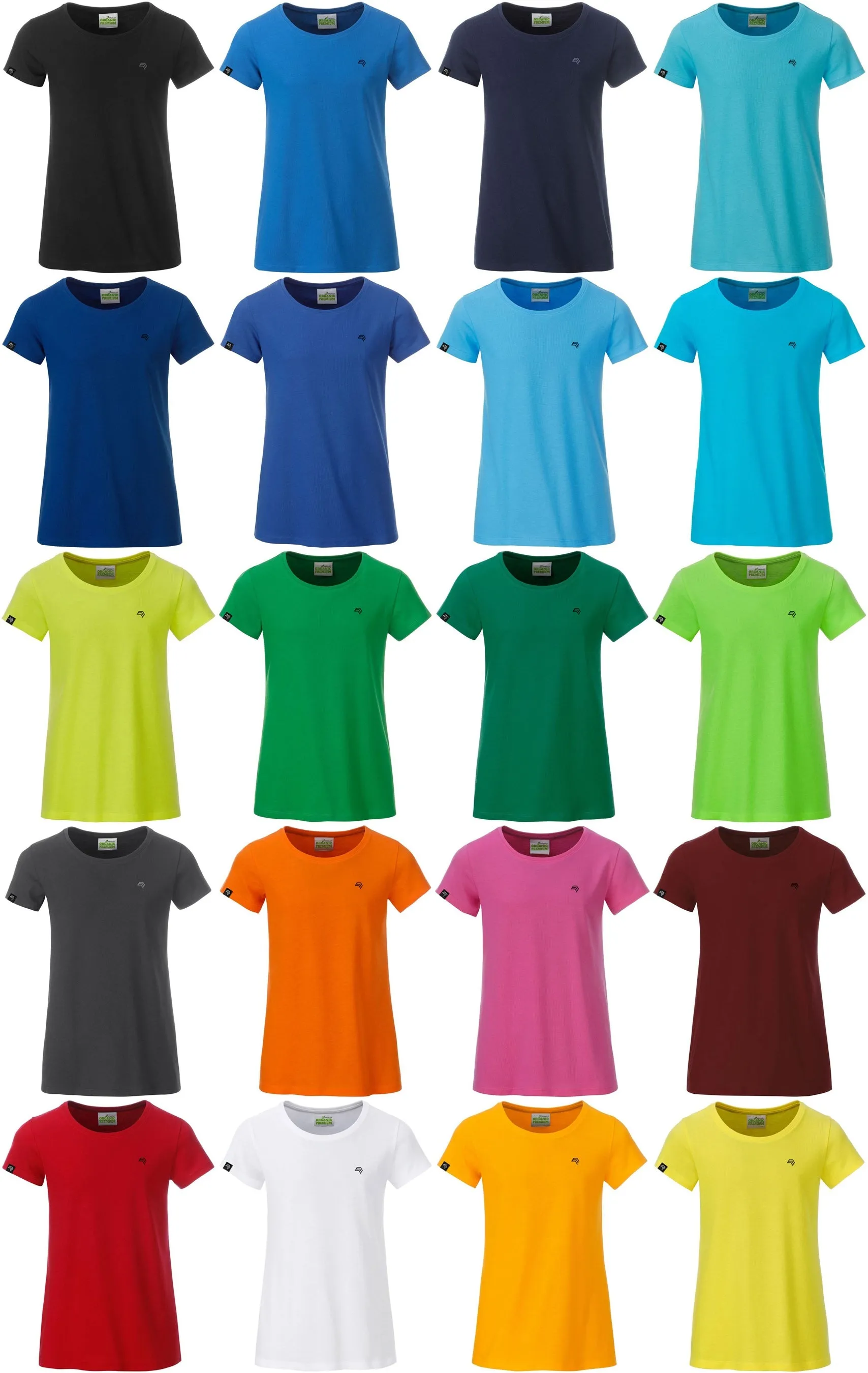 JAN 8007G ― Kinder/Mädchen Bio-Baumwolle T-Shirt - Dark Royal Blau