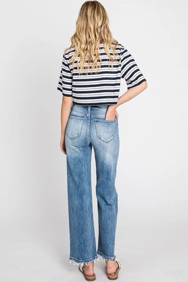 Kennedy High Rise Stretch Classic Straight Jeans