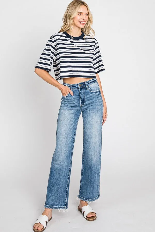 Kennedy High Rise Stretch Classic Straight Jeans
