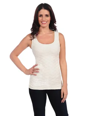 Lattice Tank Cream - Tees By Tina