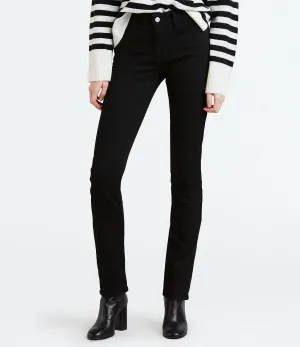 Levis Classic Mid Rise Skinny Jeans Blackest Night