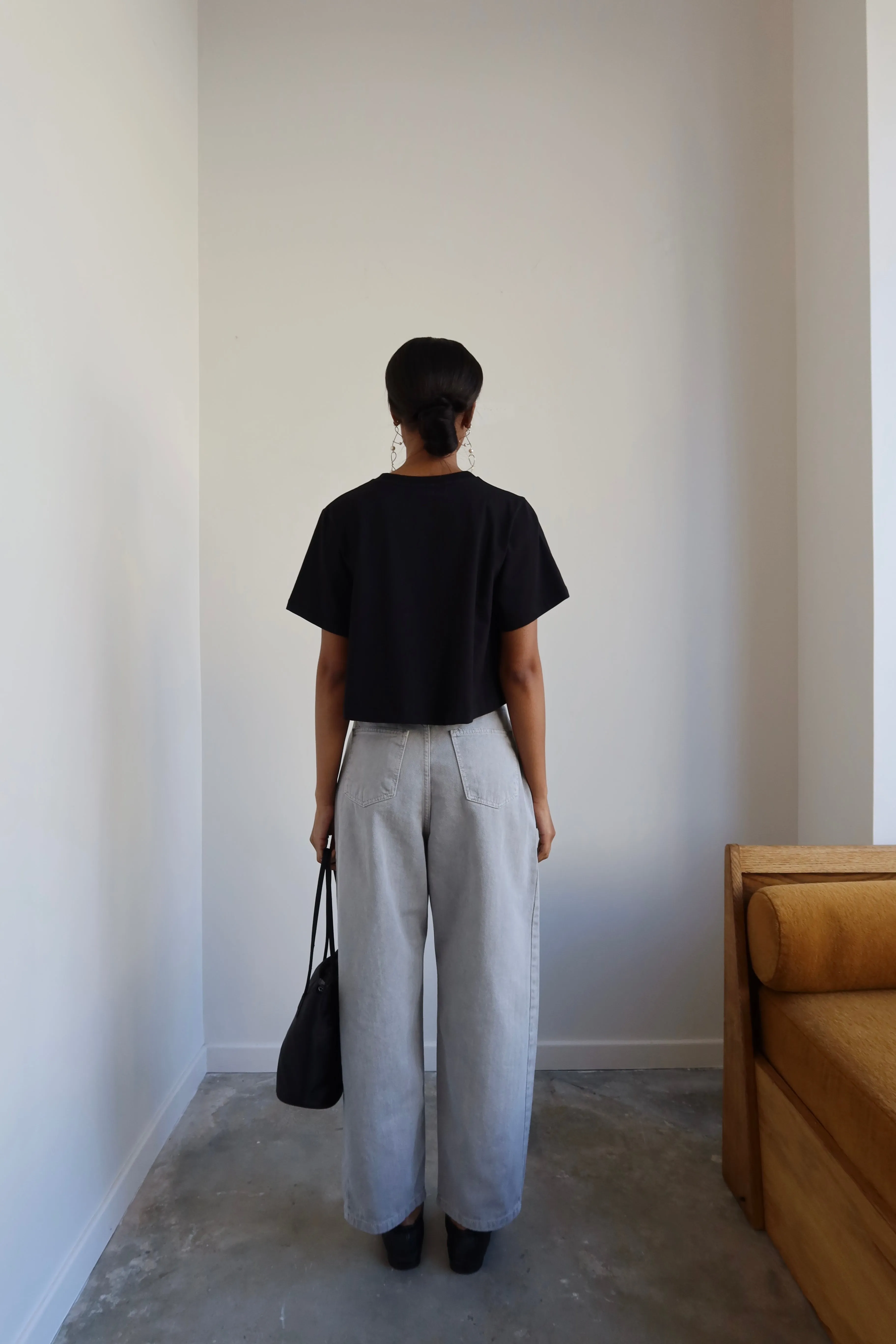 Light Grey Barrel Leg Jeans