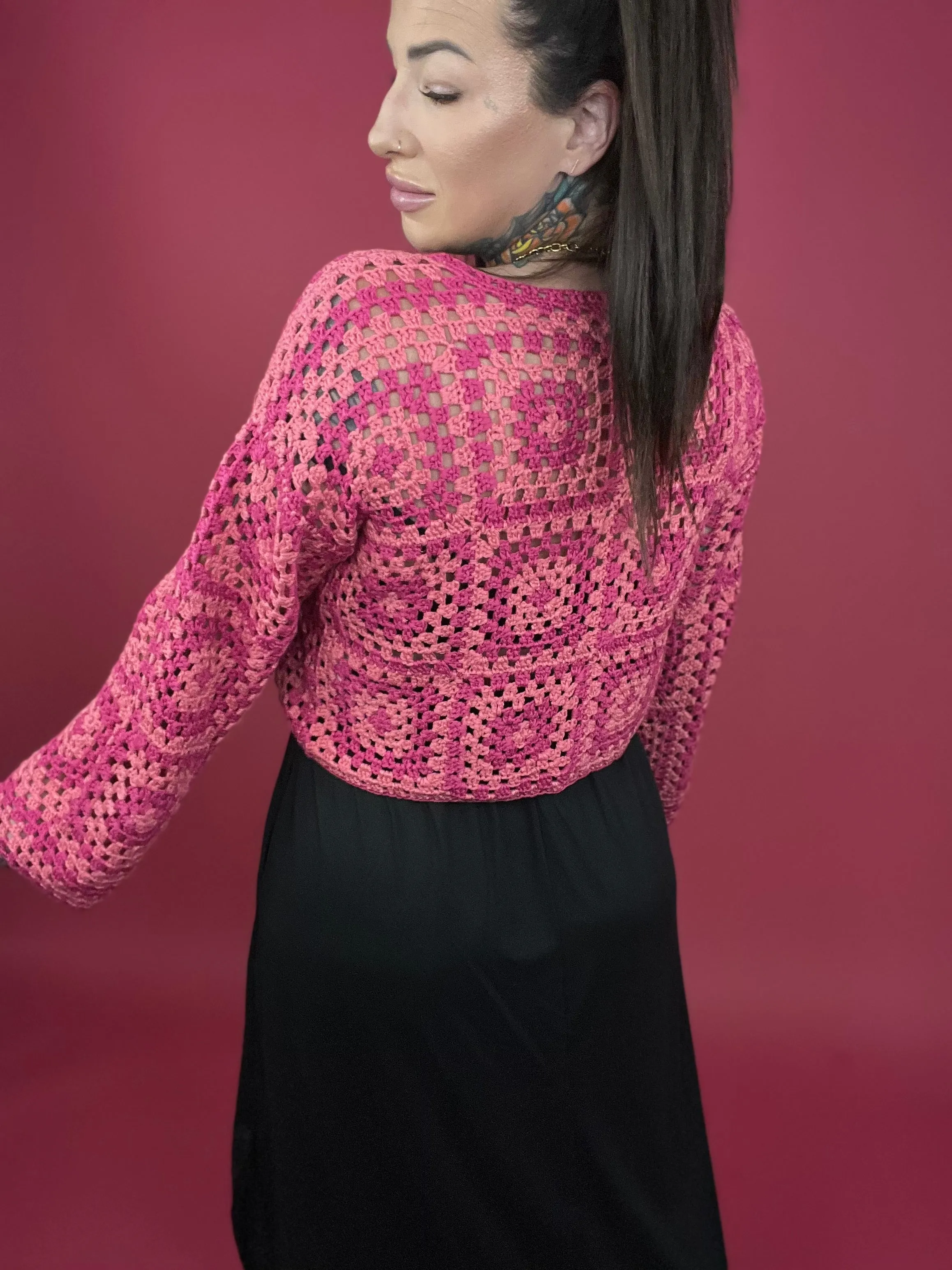 Long Sleeve Crochet Top (Multiple Colors) - BP