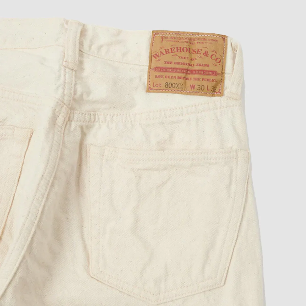 Lot 800XX Standard Fit Denim One Wash - Ecru