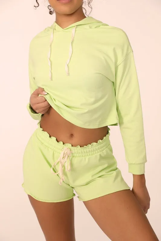 Loungewear French Terry Cropped Hoodie