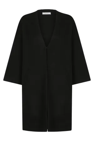 Luda Cocoon Coat - Black
