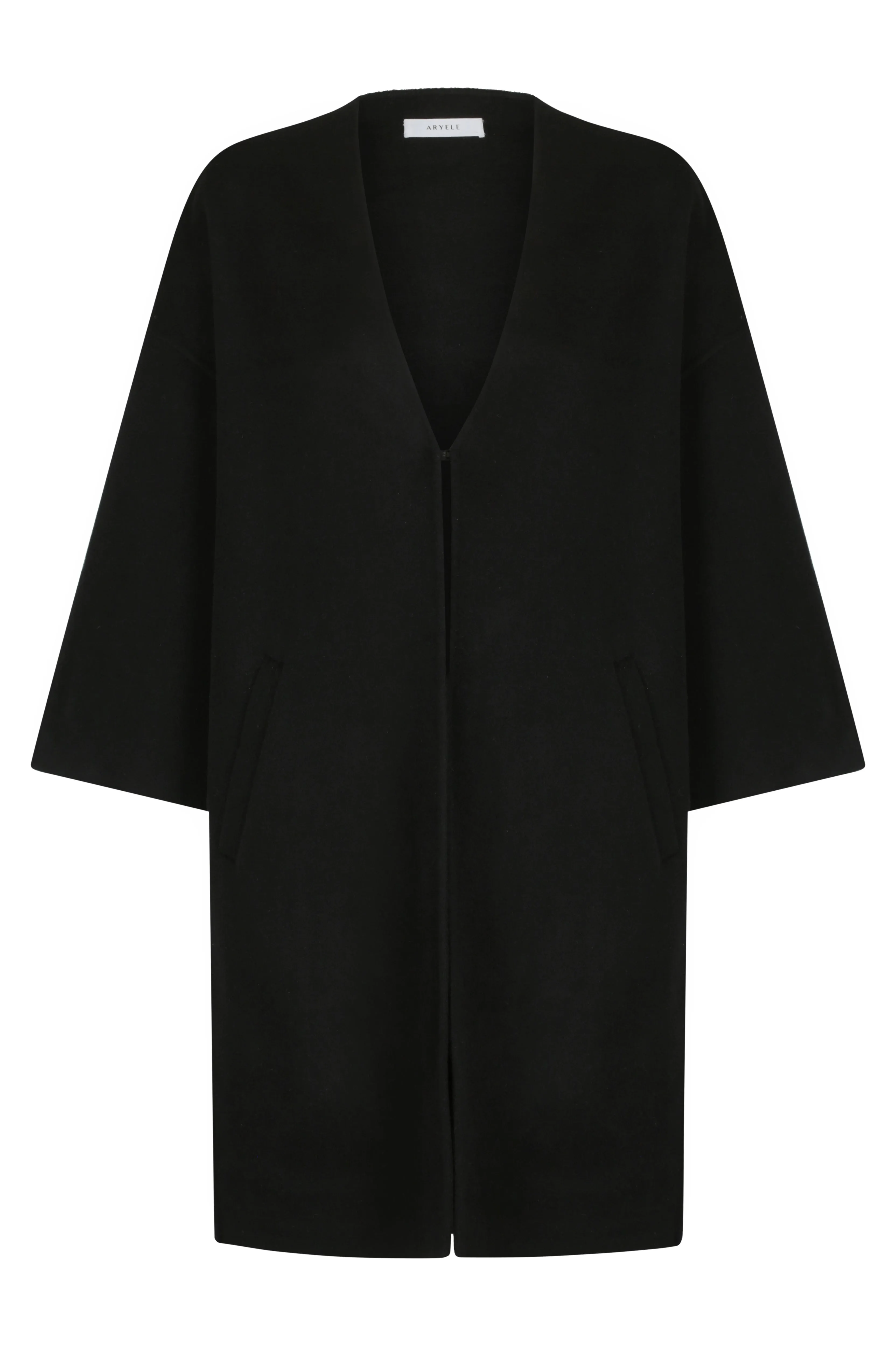 Luda Cocoon Coat - Black